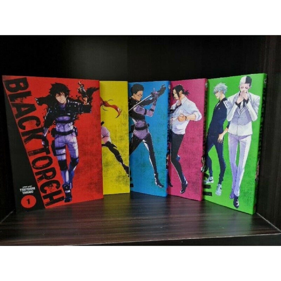 Comic Manga Black Torch By Tsuyoshi Takaki Volume 1 5 Set Etsy