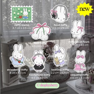 Vinyle vintage Lapin lapin Coquette, gobelet, ordinateur portable, stickers Bujo Kpop Journal, idées cadeaux vintage | shophyuberry