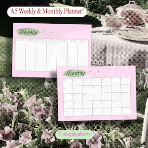 Journal Planner Notepads, Gifts ideas for her cute kawaii korean notepads, checklist notepad, daily planner korean stationery | shophyuberry
