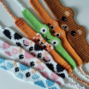 Braccialetti dell'amicizia fatti a mano a forma di animale