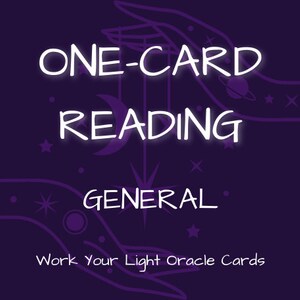 One Card Reading General Oracle Spiritual Tarot Spirituality Guidance