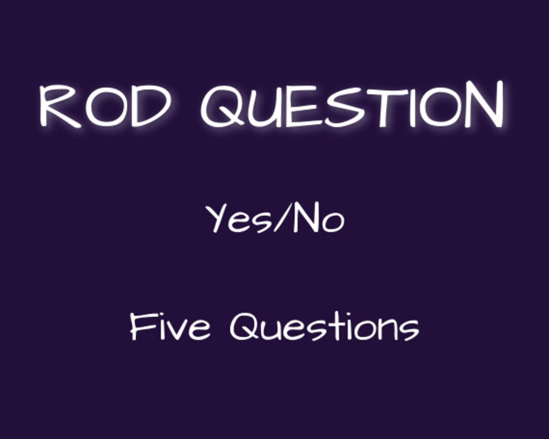 Five Questions for the Dowsing Rods Divination Yes/no Yes No Reading Etsy