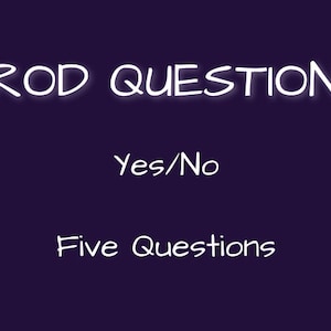 Cinq questions pour la divination aux baguettes de radiesthésie Oui/Non Oui Non Lecture