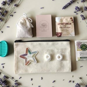 Stress Support Gift | Anxiety Comfort Package | Calm Down Self-Care Kit | Relaxing Adult Sensory Items | Lavender Sachet