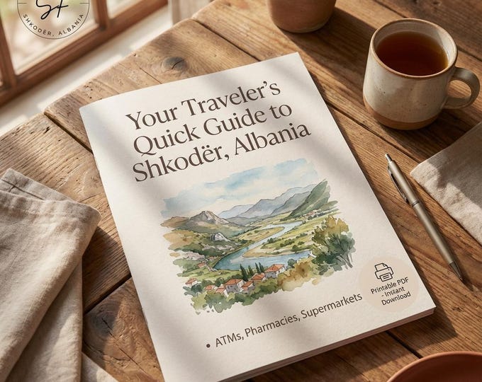 Shkoder Albania Travel Guide Digital Download - Insider Tips & Trip Planning Companion