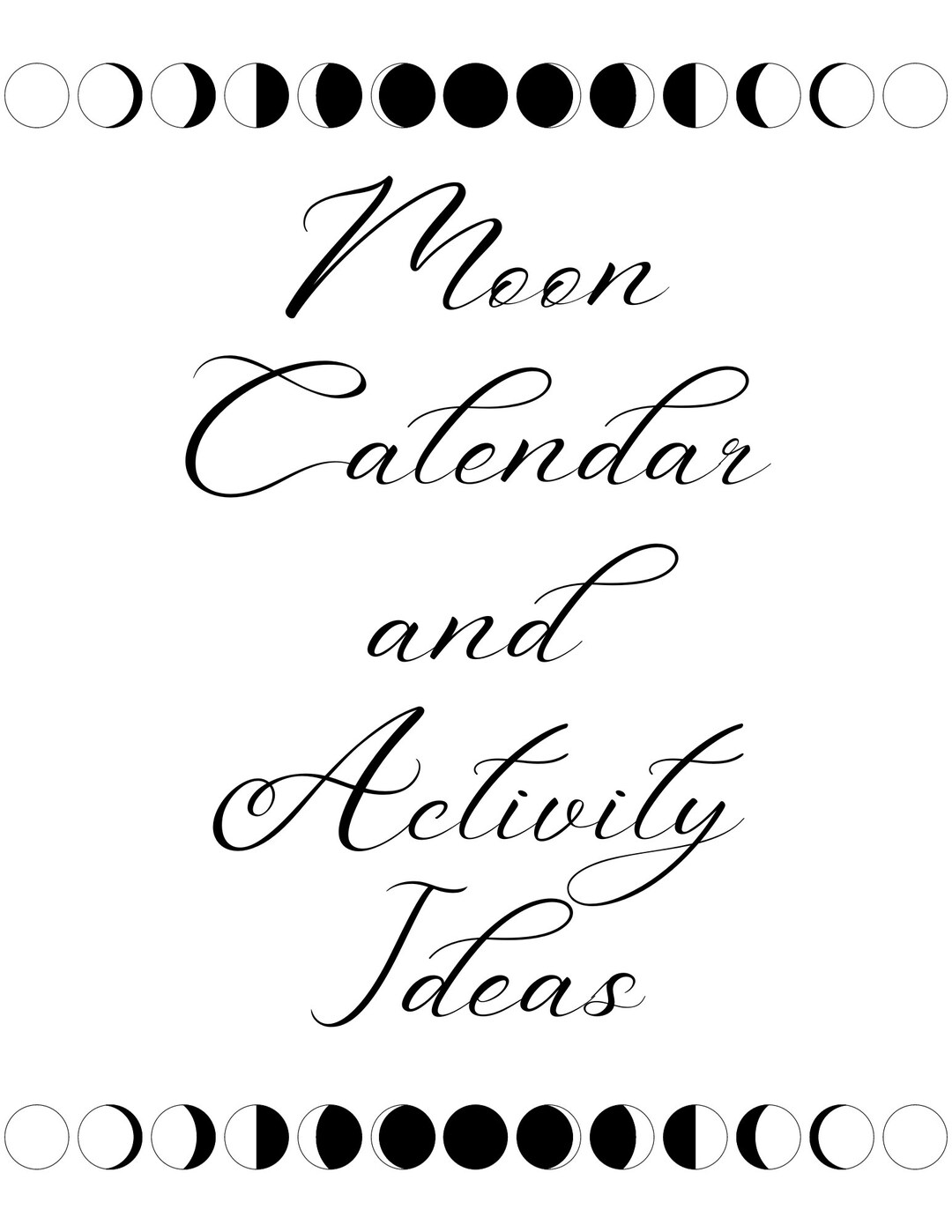 Celestial Adventures 2024/2025 Moon Phases Calendar and Practical Activity Guide Etsy