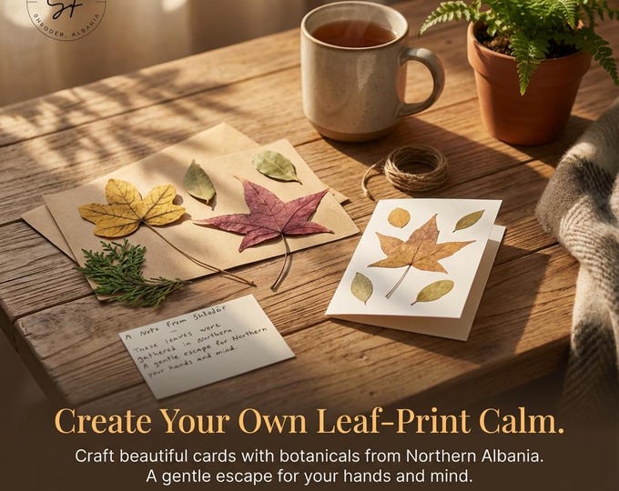 Gentle Leaf Art Kit – Pressed Nature Craft for Mindful Creativity