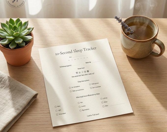 Neurodivergent Sleep Tracker – Simple Night Routine for Restful Sleep