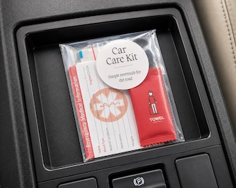 Car Comfort & Convenience Kit | Glove Box Essentials Pouch | Commuter Gift | New Driver Kit