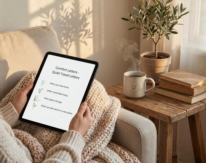 Comfort Letters for Travel • Gentle Support Notes (Digital Download)