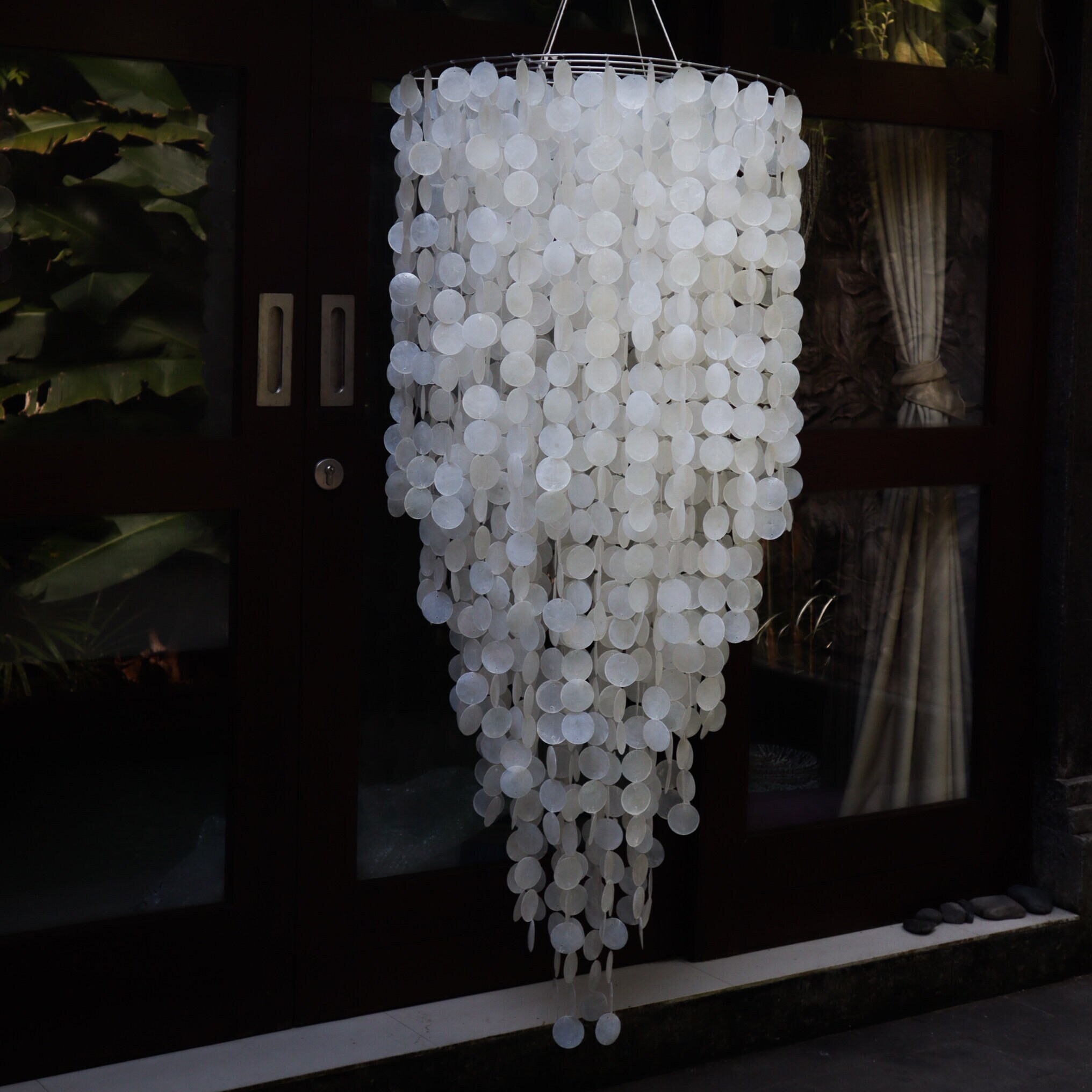 Vintage Capiz Shell Chandelier