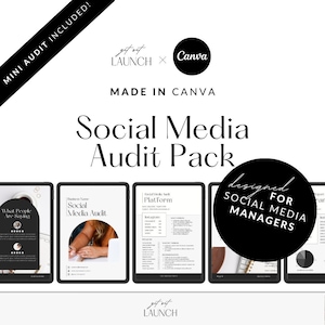 Social Media Audit Pack Canva Template