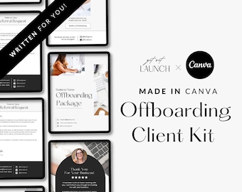 Client Offboarding Kit Canva Template: Exit Package (Digital Download)