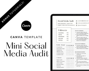 Mini Social Media Audit Template
