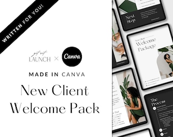 New Client Onboarding Welcome Package | Editable Canva Template | Welcome Guide