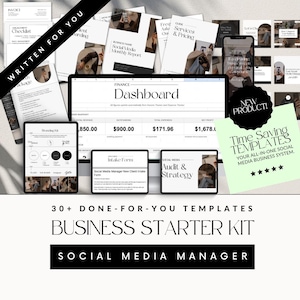 Über 30 Canva-Vorlagen für das Social-Media-Manager-Business-Starterkit