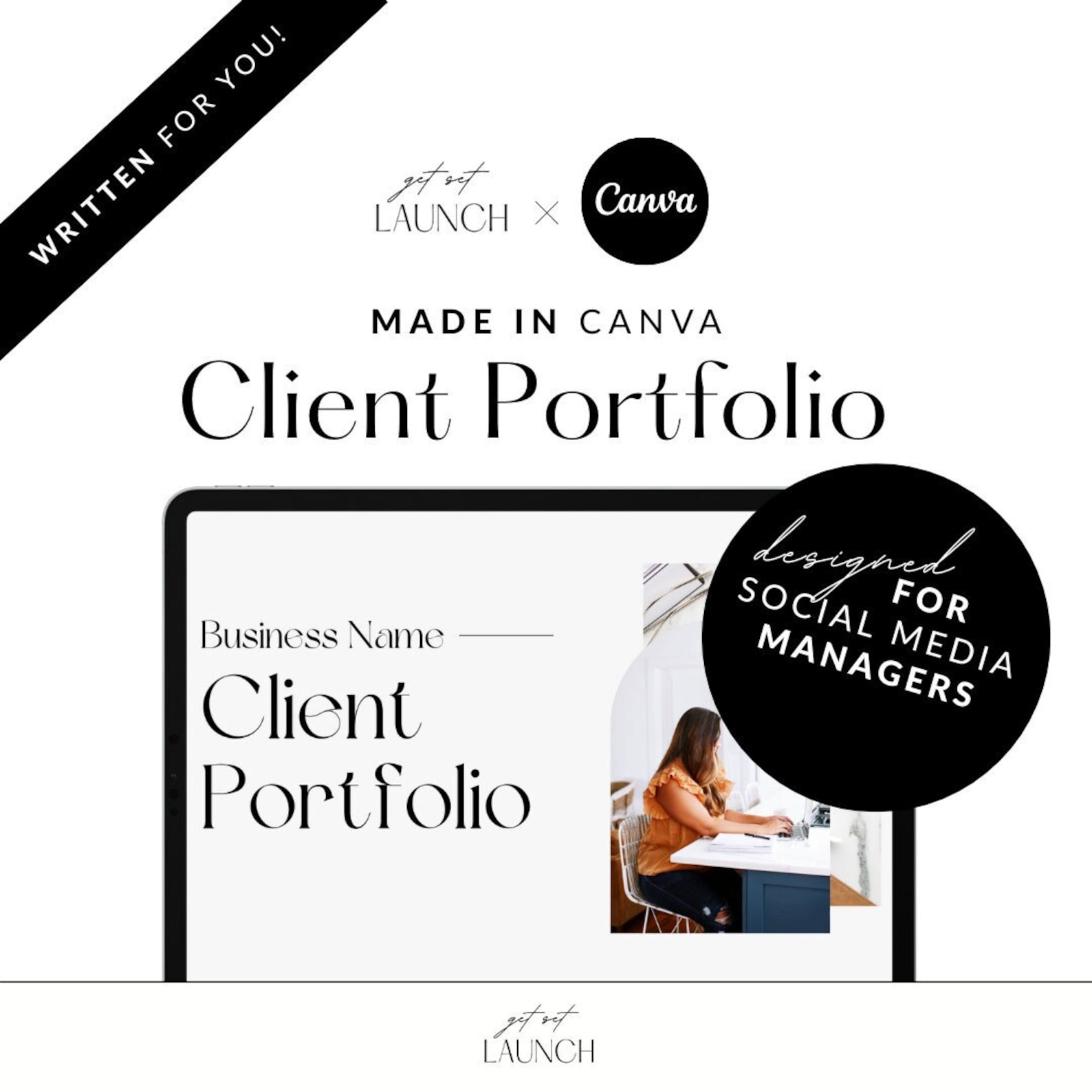 Social Media Manager Portfolio Template Etsy