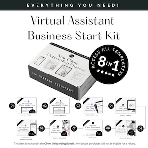 Modello Canva per l'onboarding di nuovi clienti per assistente virtuale