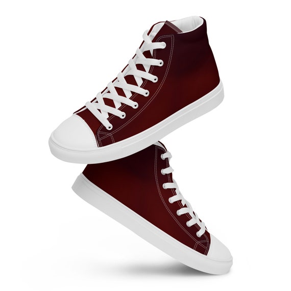womens high top red sneakers