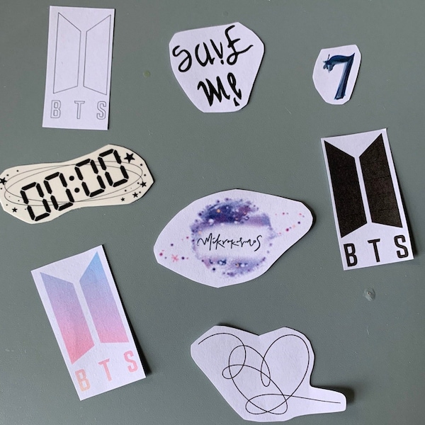 BTS inspired temporary tattoo | logo, love yourself, mikrokosmos, zero oclock, I’m fine/save me| concert