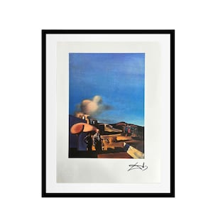Salvador Dali Print, The Average Fine and Invisible Harp, 1932 - Signed Offset Lithograph, Surrealism, Vintage Art, Limited Edition