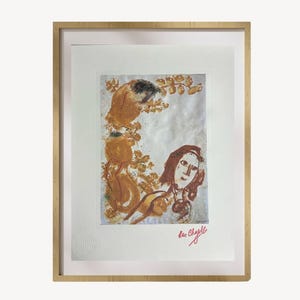 Marc Chagall Facsimile Signed Print, Daphnis and Chloe, 1956 - Lithograph, Vintage Art, Limited Edition