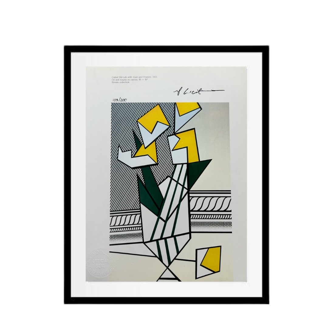 Roy Lichtenstein Print Cubist Still Life With Vase and - Etsy