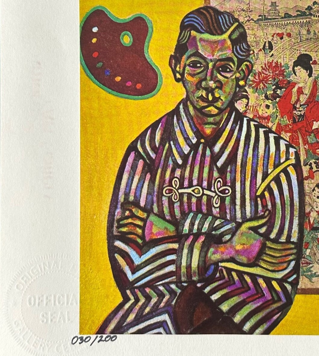 Joan Miro Print portrait of E. C. Ricart, 1917, Color Plated Book Print ...