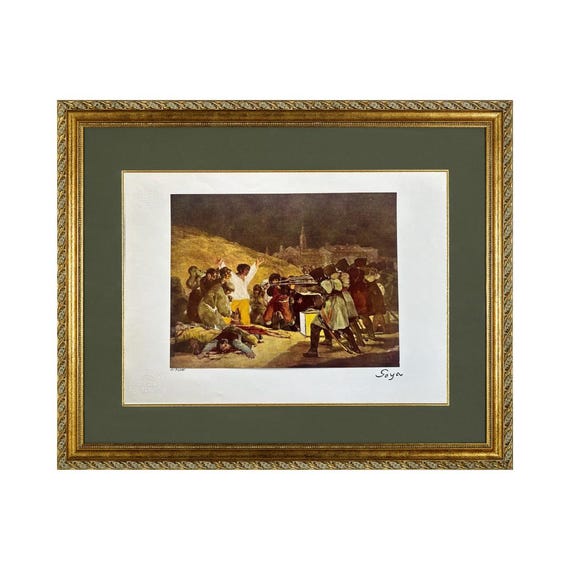 Rare Vintage 1954 Goya “The Third of May Rare Vintage 1954 Goya “The Third of May
