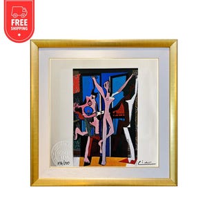Pablo Picasso, Three Dancers 1925 - Limited Edition, Iconic Spanish Modernist, Collector&#39;s Must-Have, Vintage Lithograph, Art, Rare