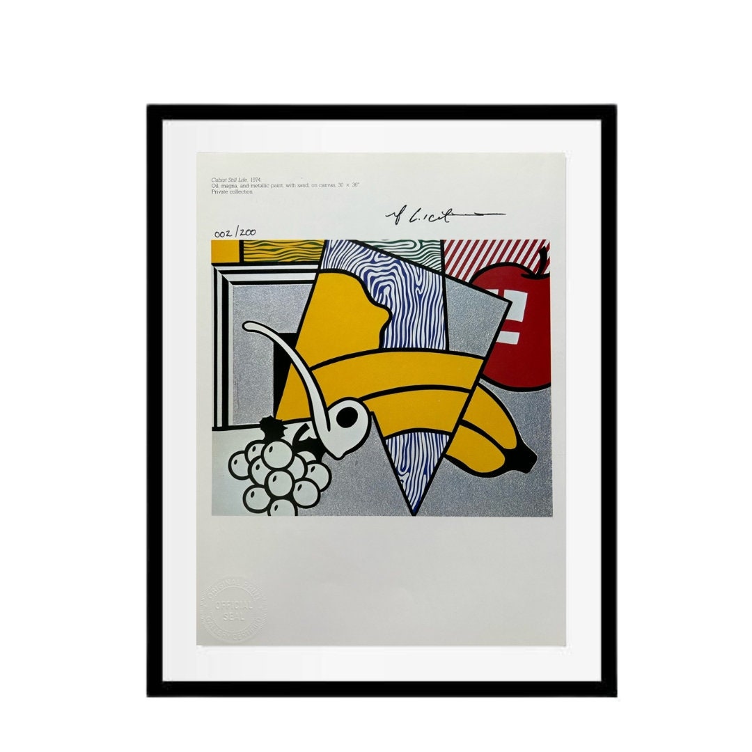 Roy Lichtenstein Print Cubist Still Life 1974 Signed - Etsy
