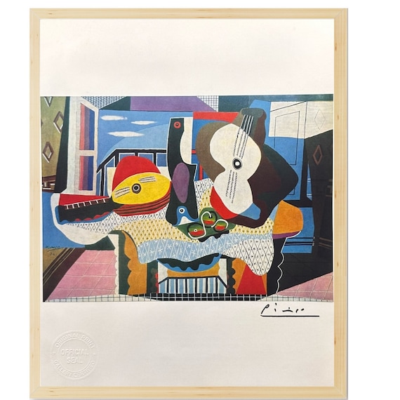 Pablo Picasso, Mandolin and Guitar, 1924 - Original 1954 Pablo Picasso, Mandolin and Guitar, 1924 - Original 1954