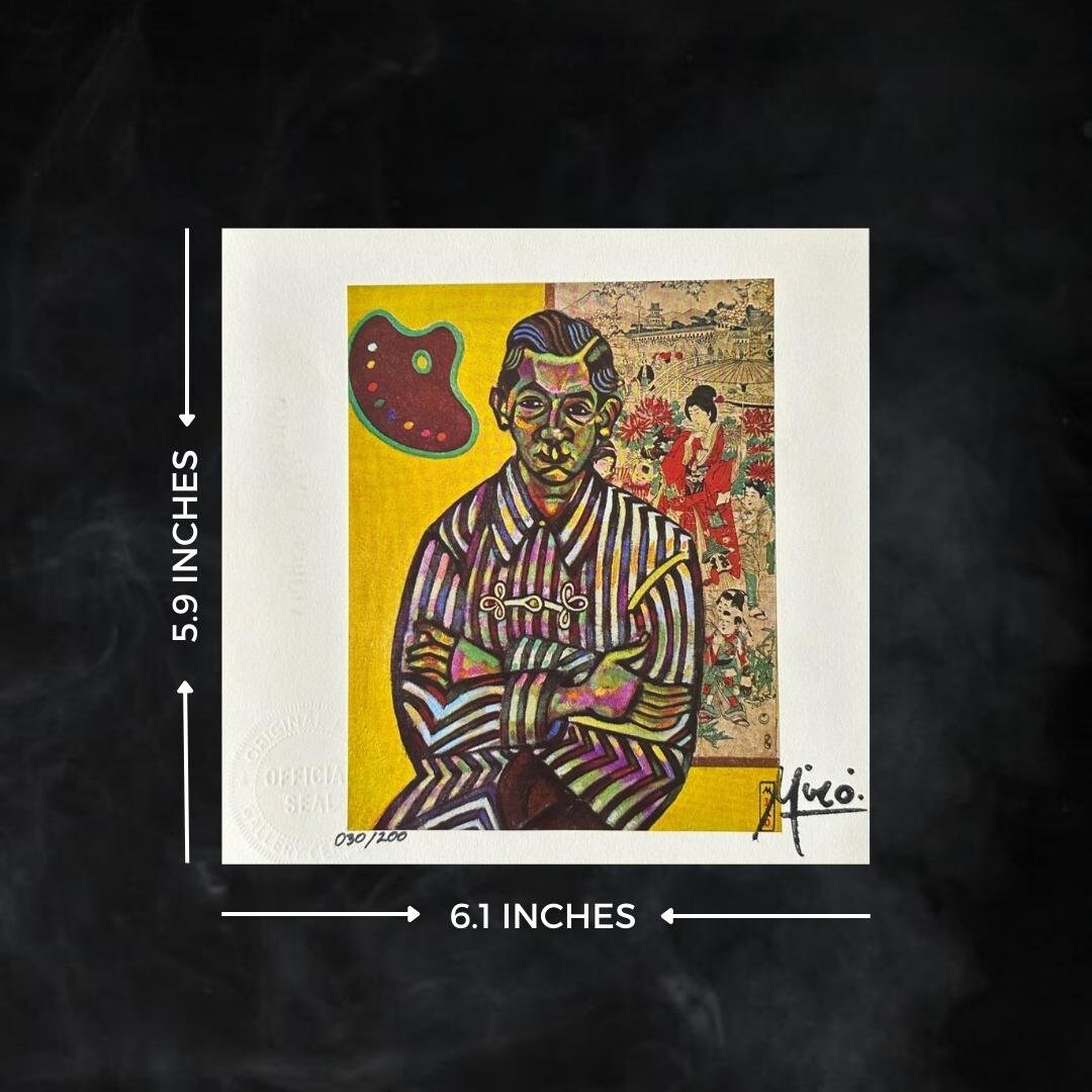 Joan Miro Print portrait of E. C. Ricart, 1917, Color Plated Book Print ...