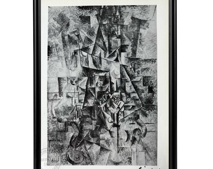 Vintage Pablo Picasso the Accordionist, 1911 Original Print Signed Etsy
