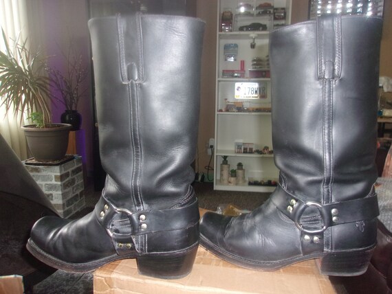 Vintage Frye Harness Boots RARE Tall LEATHER Line… - image 2