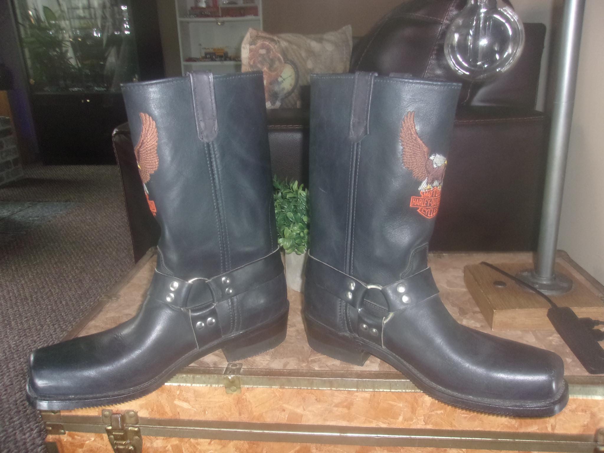 Vintage Harley Davidson Boot - Etsy