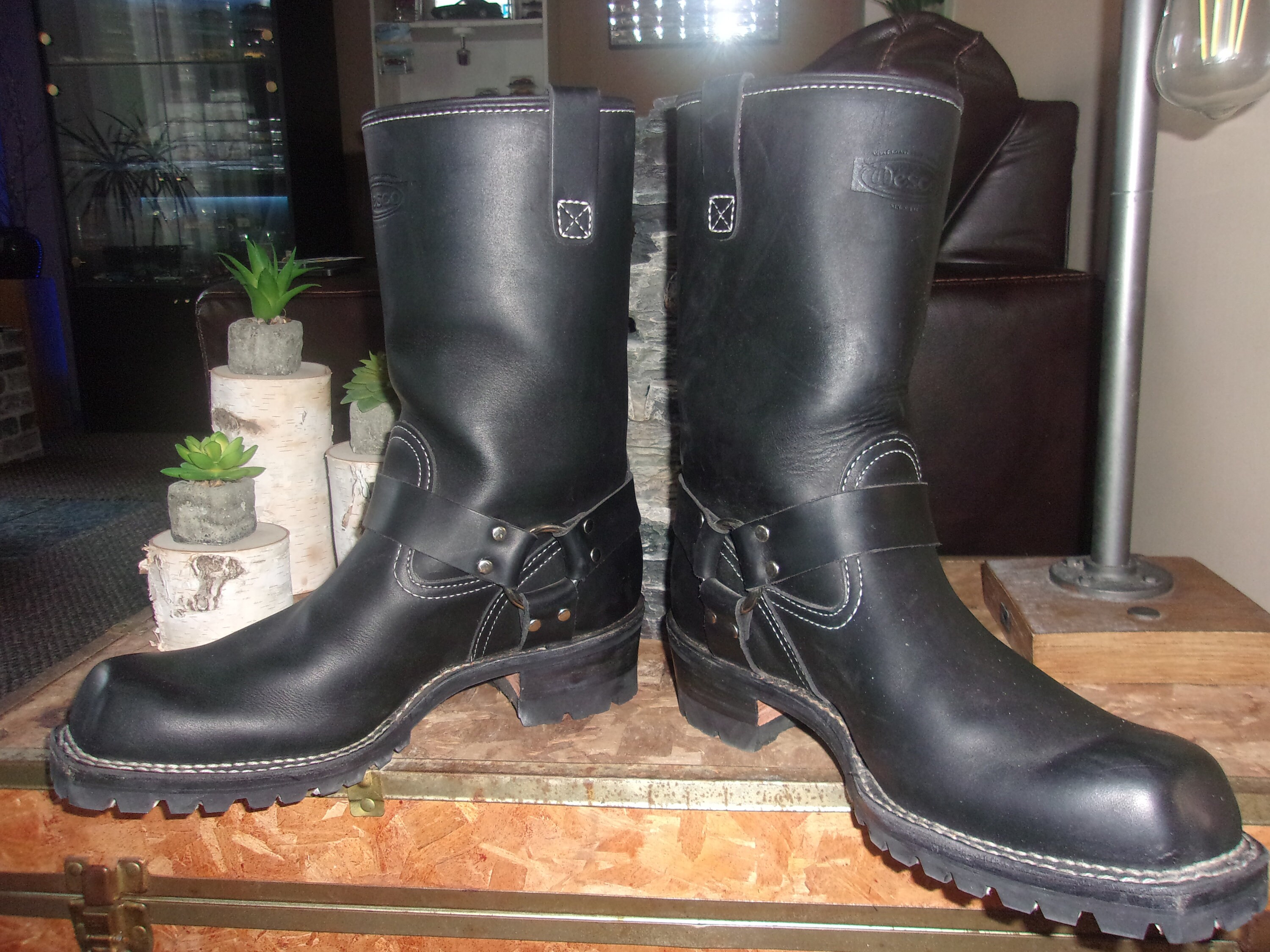 WESCO HARNESS BOOTS Motorcycle Boots Biker Boots Engineer - Etsy