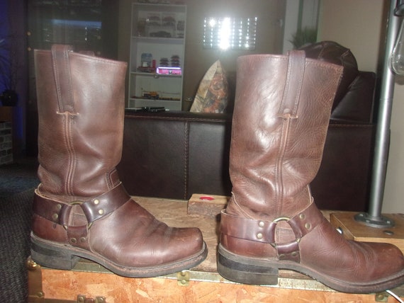 Men's Frye Harness Boots Motorcycle Boots Grunge … - image 3