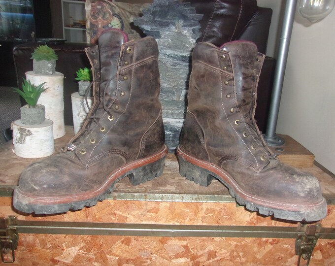 chippewa logger boots
