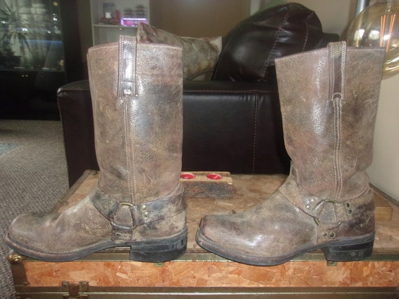 Men's Vintage FRYE HARNESS Boots Motorcycle Boots… - image 3
