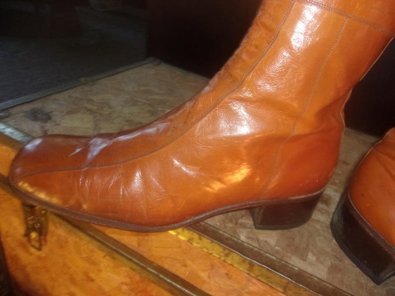 Men's Vintage Florsheim 70's Boots Dress Boots Motorcycle Boots Bike Casual Boots image 10