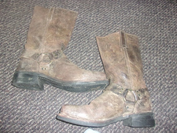 Men's Vintage FRYE HARNESS Boots Motorcycle Boots… - image 4