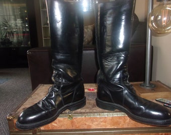 COP WORN Chippewa Motorcycle Boots USA Made Biker Boots engineer boots Patrol Boots Police Boots