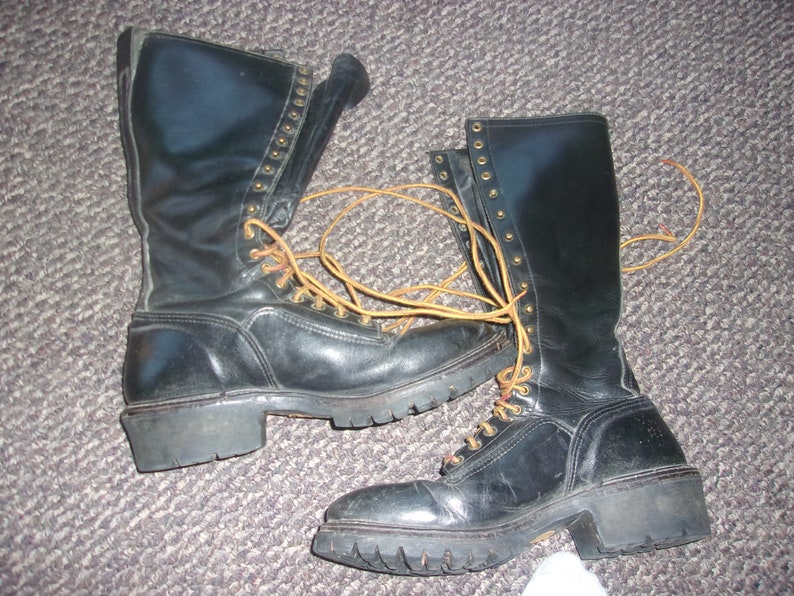 Vintage Red Wing Super Logger Boots Linemans Boots Biker Boots - Etsy