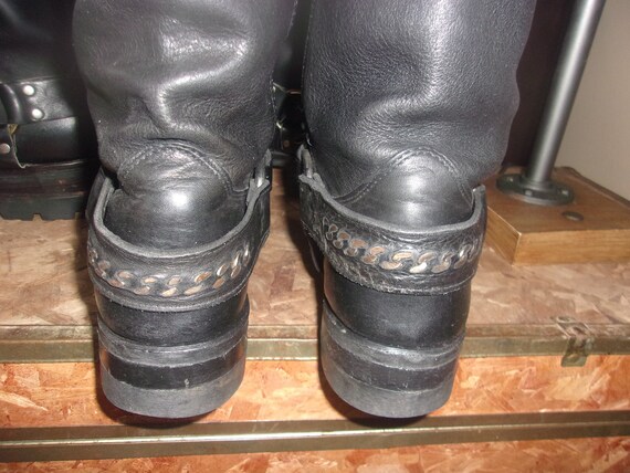 Men's Frye Harness Boots Motorcycle Boots Grunge … - image 7