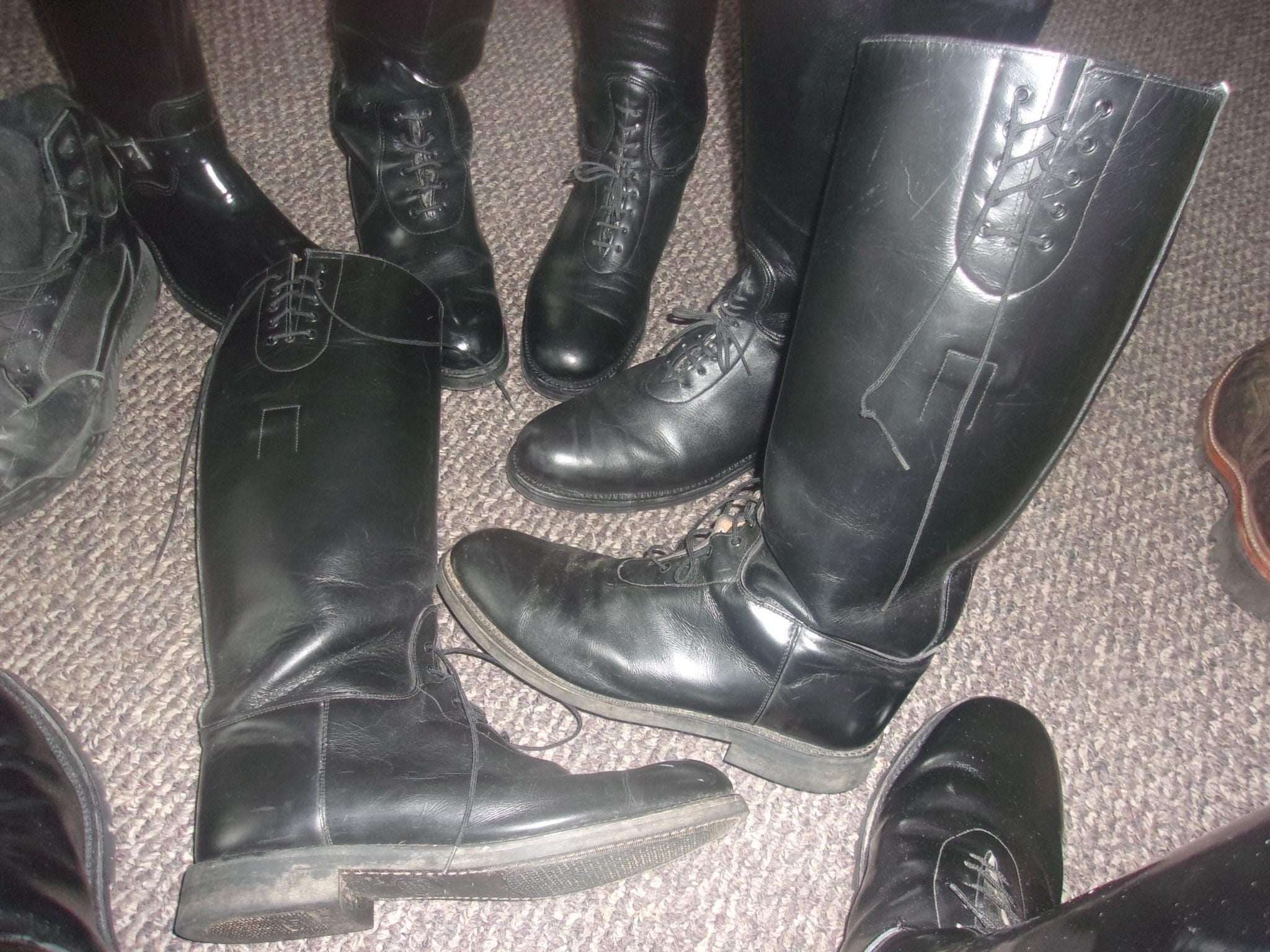 Bates Floataways Police Motorcycle Rider Boots Size 9.5 E Bates Motorcycle Police Boots DUTY WORN - Etsy main image 3