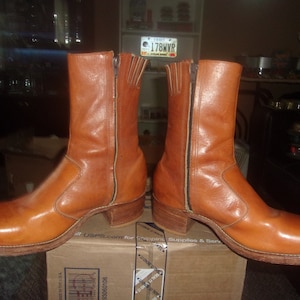 Vintage Frye BLACK LABEL Campus Boots Harness Motorcycle Boots Biker Boots