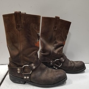 バイカーHARLEYDAVIDSONライディングブーツサイズ9 1/2 Harley Davidson Boots 9 1/2 - Etsy