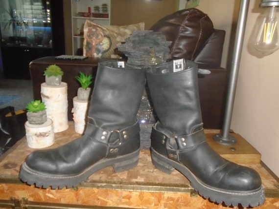 Men's Frye Harness Engineer Boots Rare Motorcycle Boots Grunge Biker Boots Engineer Boots