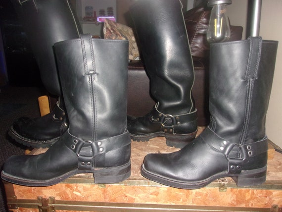 Men's Frye Harness Boots Motorcycle Boots RARE 12 - image 4